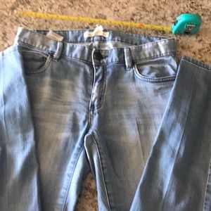 Light denim bcbgeneration skinny jeans
